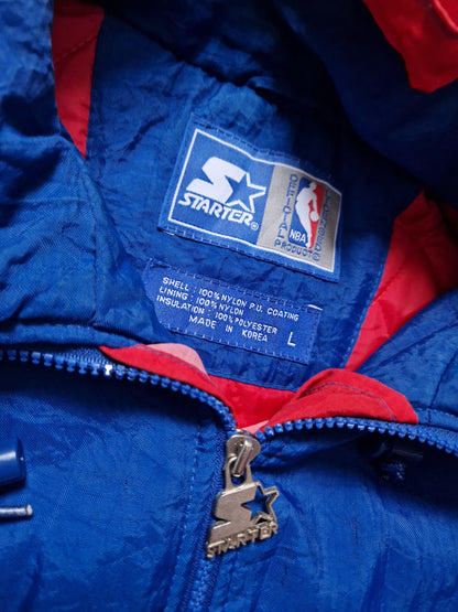 New Jersey Nets Quarter Zip Jacket Size Large