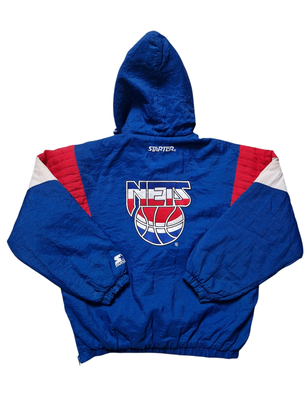 New Jersey Nets Quarter Zip Jacket Size Large