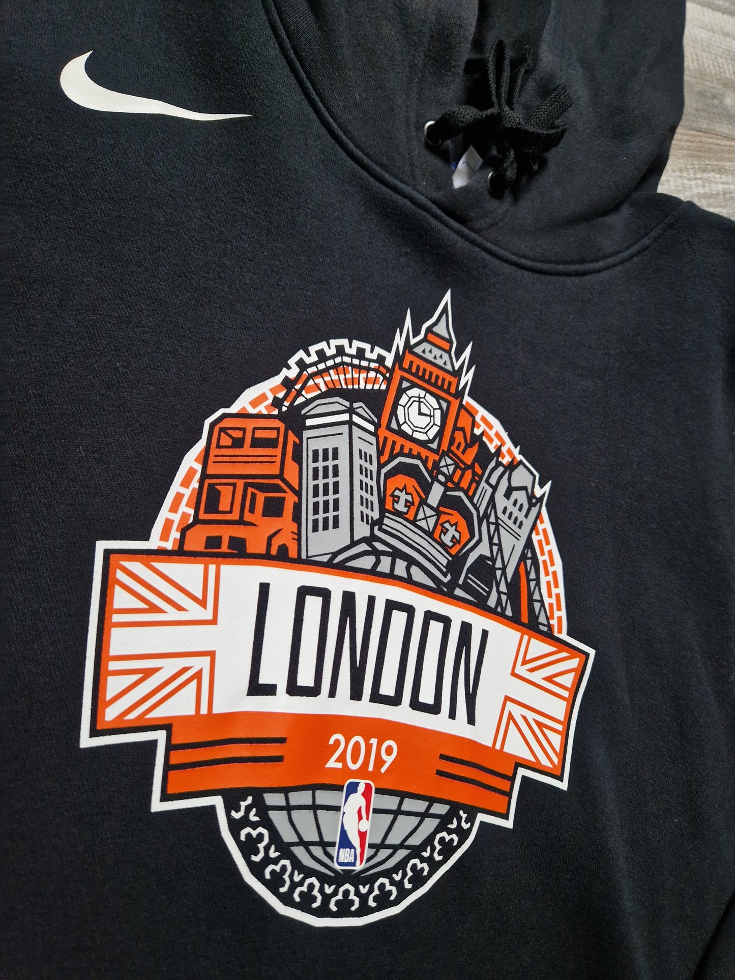 NBA London Games 2019 Hoodie Size Large