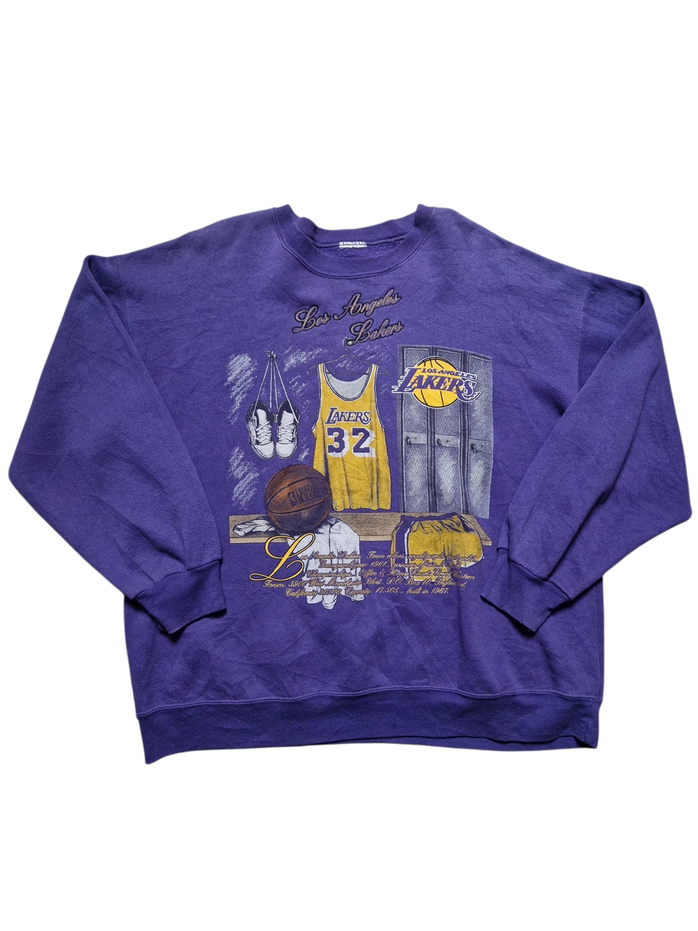 Magic Johnson Los Angeles Lakers Sweater Size XL