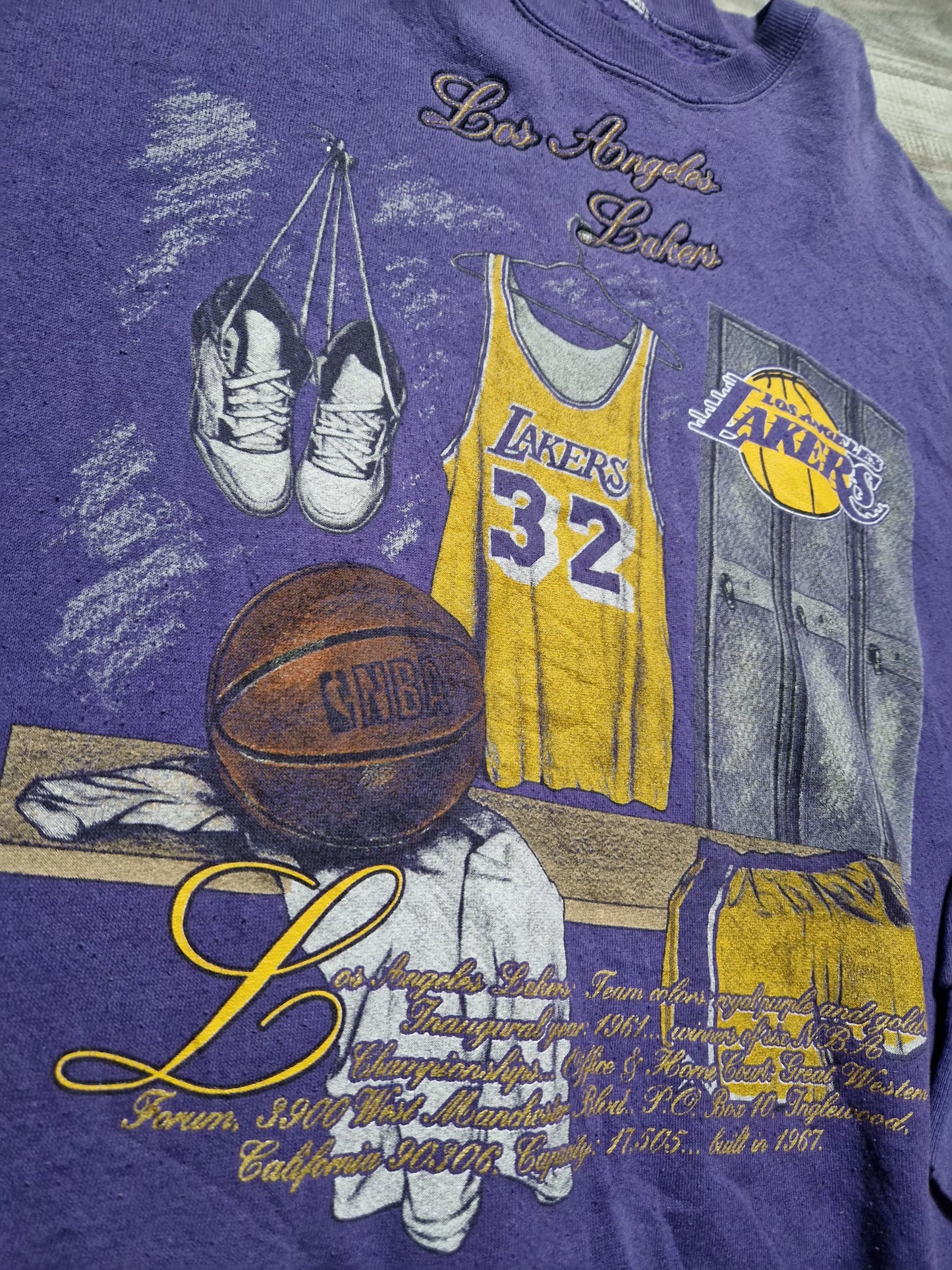 Magic Johnson Los Angeles Lakers Sweater Size XL