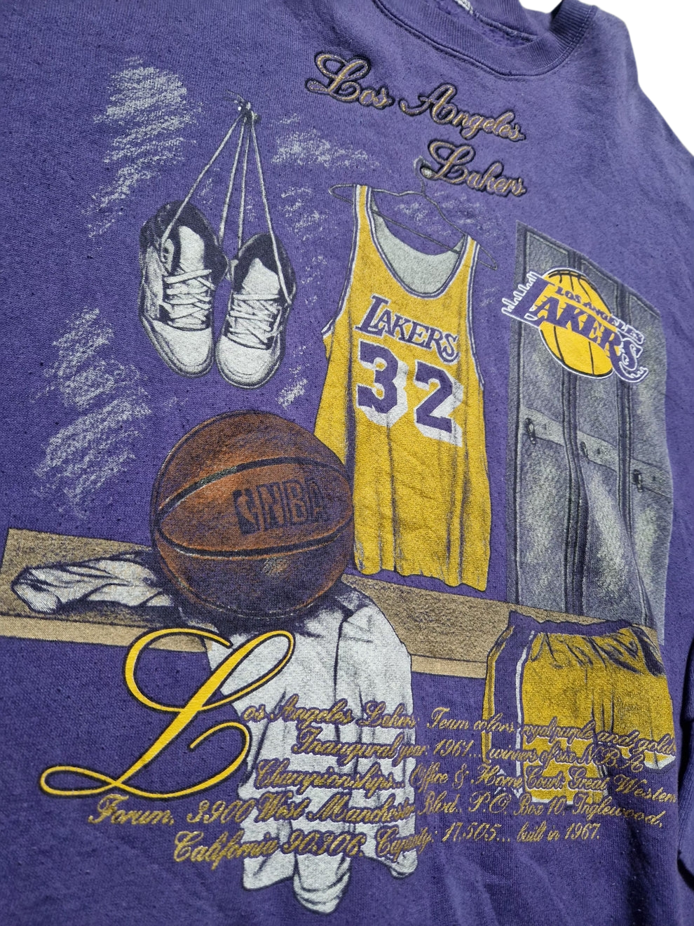 Magic Johnson Los Angeles Lakers Sweater Size XL