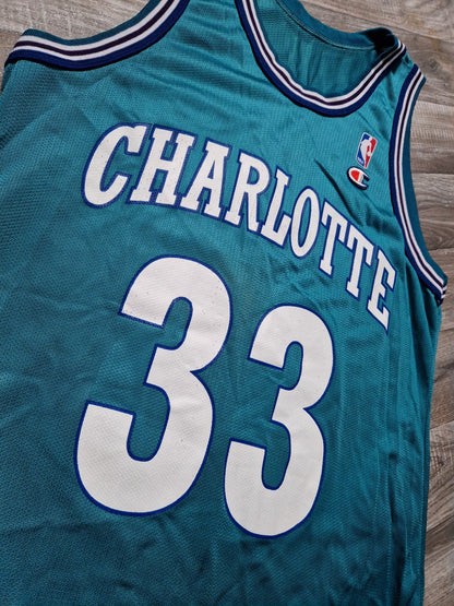 Alonzo Mourning Charlotte Hornets Jersey Size Medium