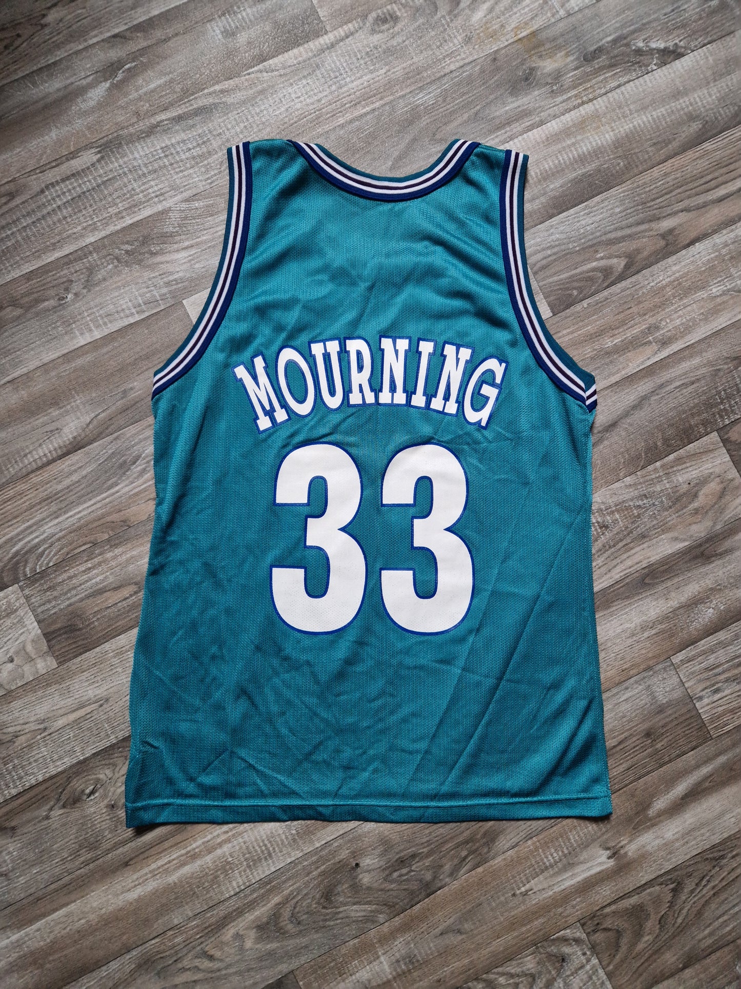 Alonzo Mourning Charlotte Hornets Jersey Size Medium