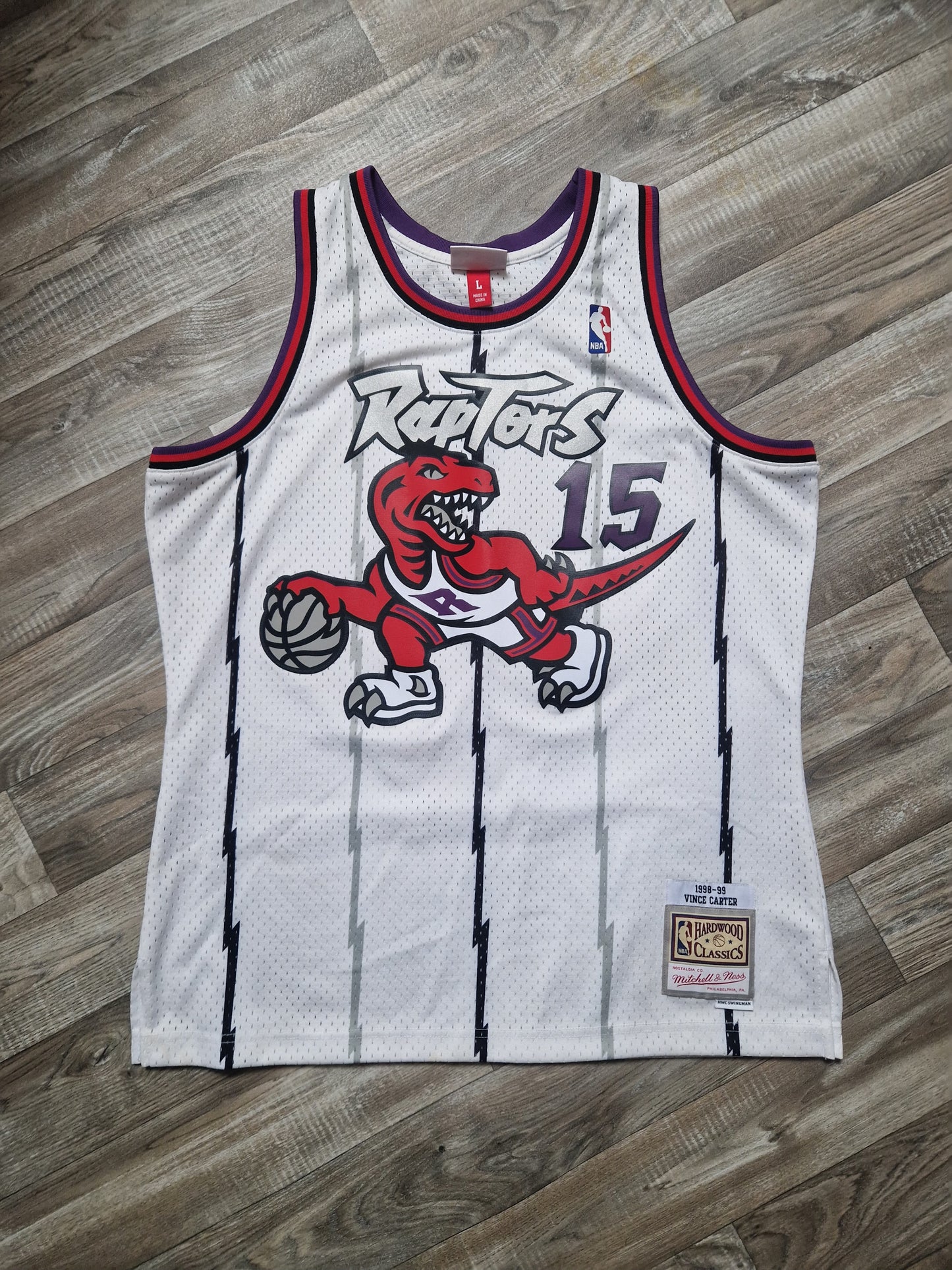 Vince Carter Toronto Raptors Jersey Size Large