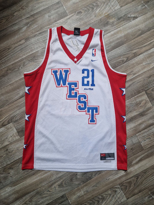 Tim Duncan NBA All Star 2004 Jersey Size Large