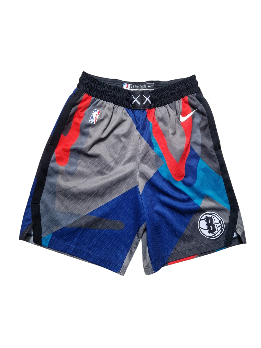 Brooklyn Nets X Kaws Shorts Size Medium