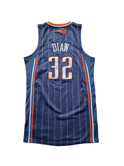 Boris Diaw Authentic Signed Charlotte Bobcats Jersey Size Large