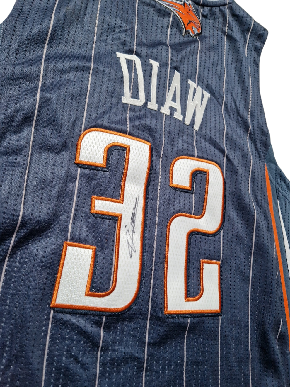 Boris Diaw Authentic Signed Charlotte Bobcats Jersey Size Large