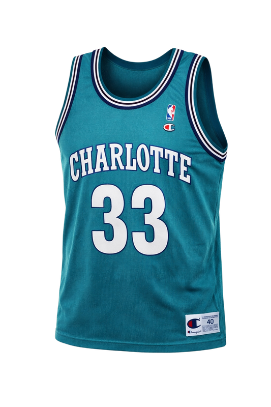 Alonzo Mourning Charlotte Hornets Jersey Size Medium