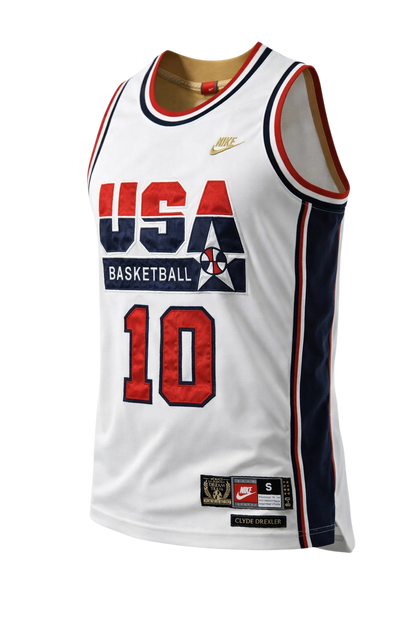 Clyde Drexler Authentic Team USA Jersey Size Small