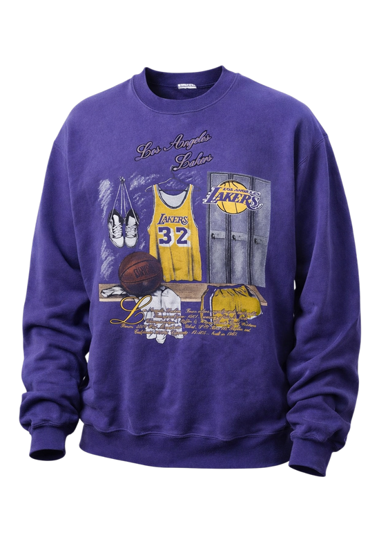 Magic Johnson Los Angeles Lakers Sweater Size XL