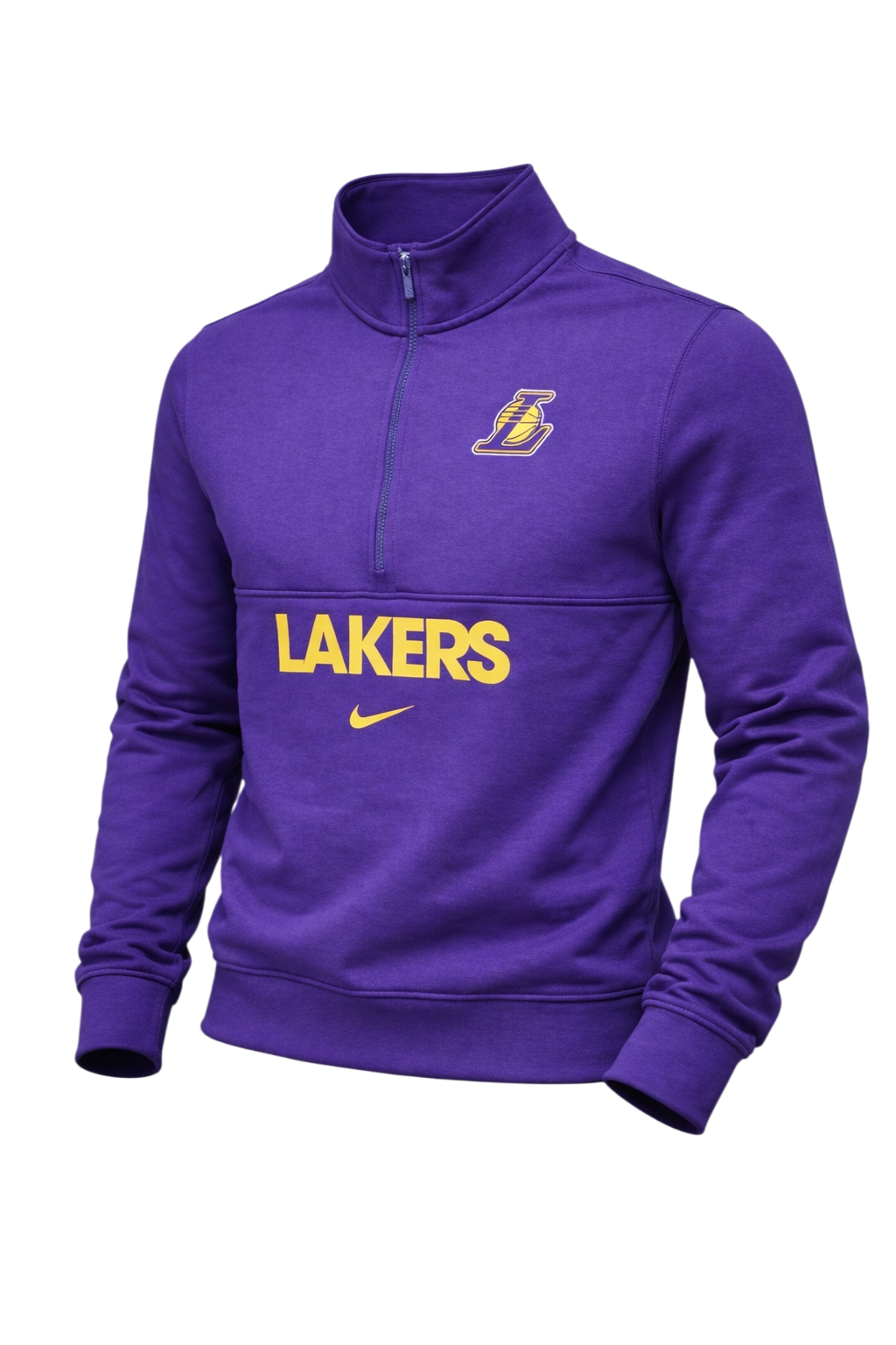 Los Angeles Lakers Quarter Zip Sweater Size Medium