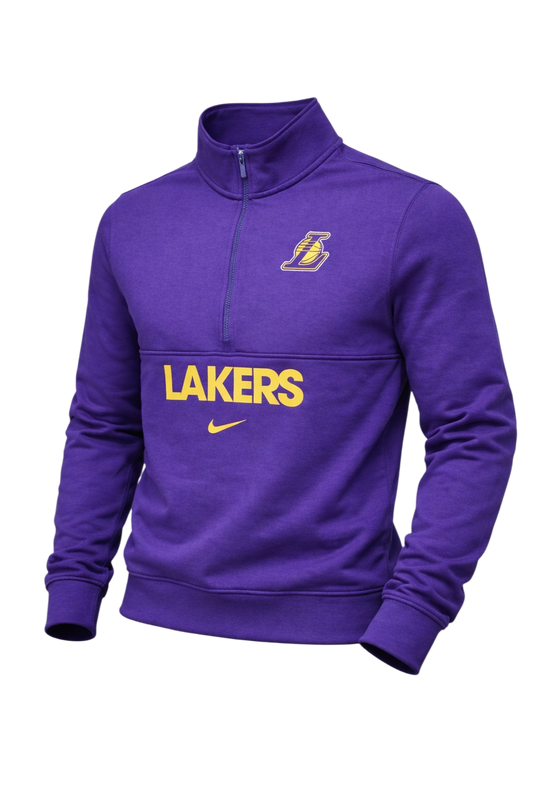 Los Angeles Lakers Quarter Zip Sweater Size Medium