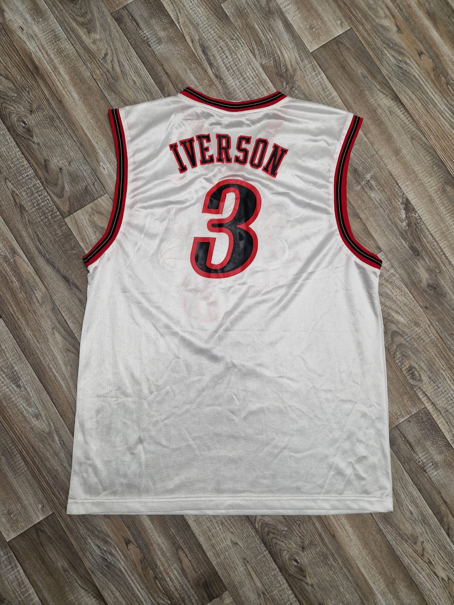 Allen Iverson Philadelphia 76ers Jersey Size Large