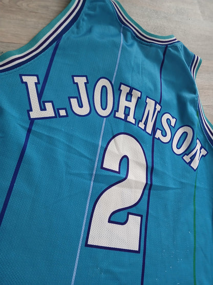 Larry Johnson Charlotte Hornets Jersey Size Large