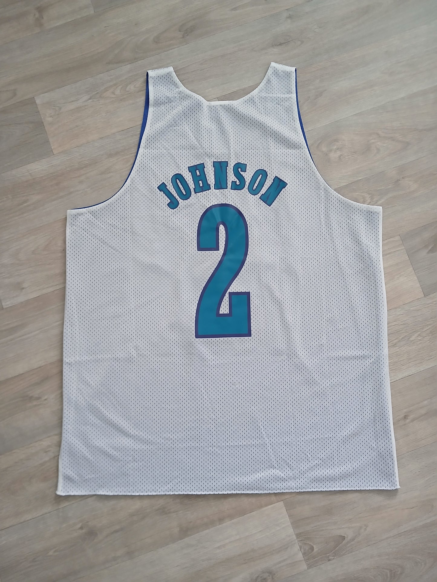 Larry Johnson Reversible Charlotte Hornets Jersey Size XL