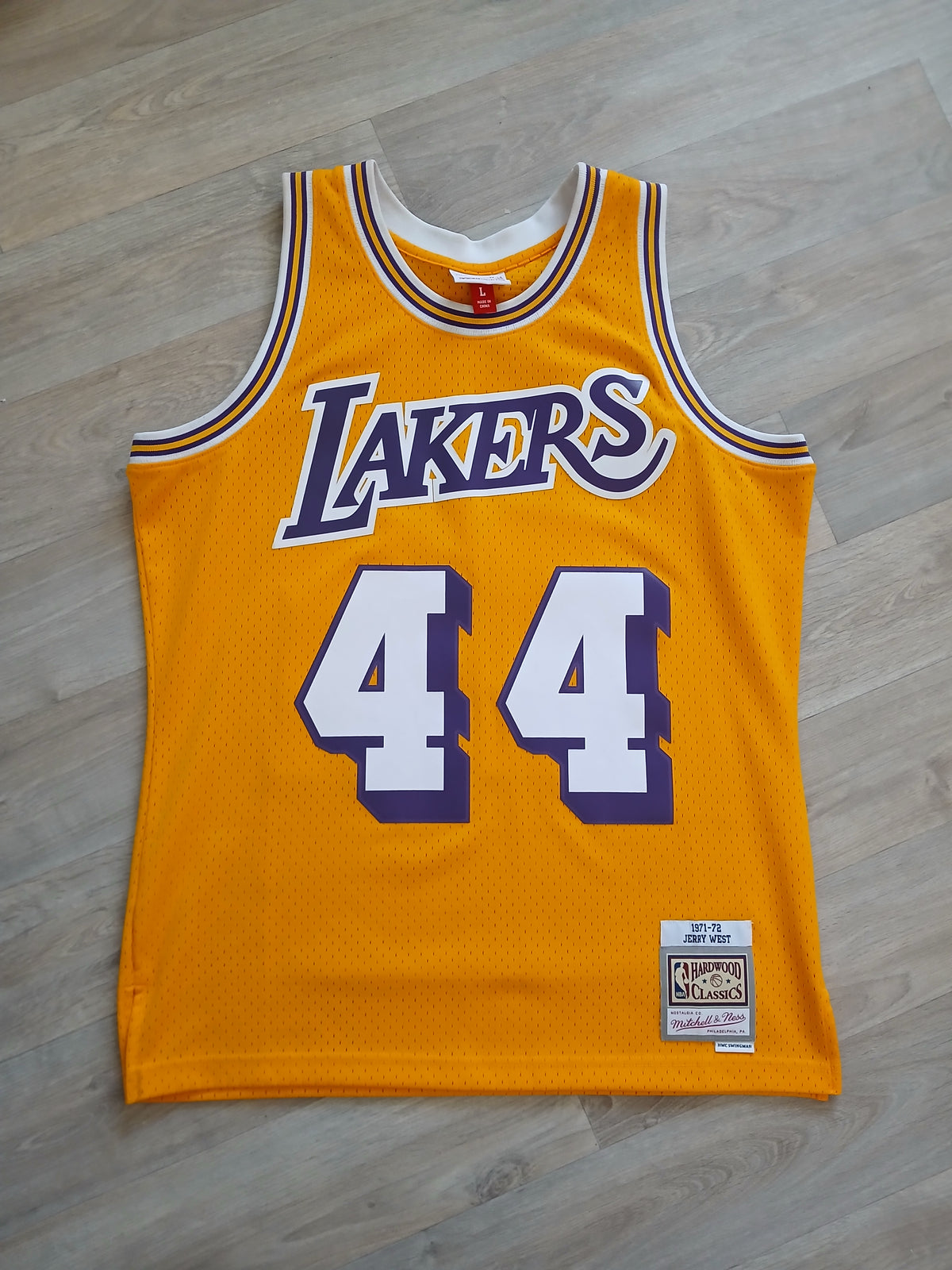 Jerry West Los Angeles Lakers Jersey Size Large