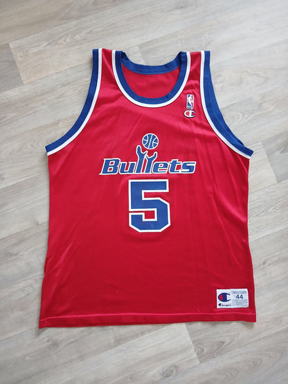 Juwan Howard Washington Bullets Jersey Size Large