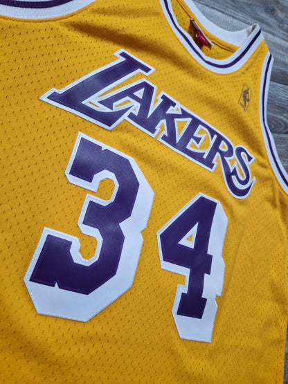 Shaquille O'Neal First Generation Los Angeles Lakers Jersey Size Large