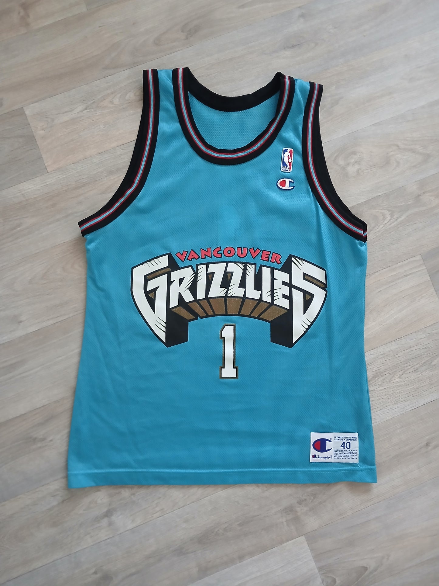 Vancouver Grizzlies Jersey Size Medium