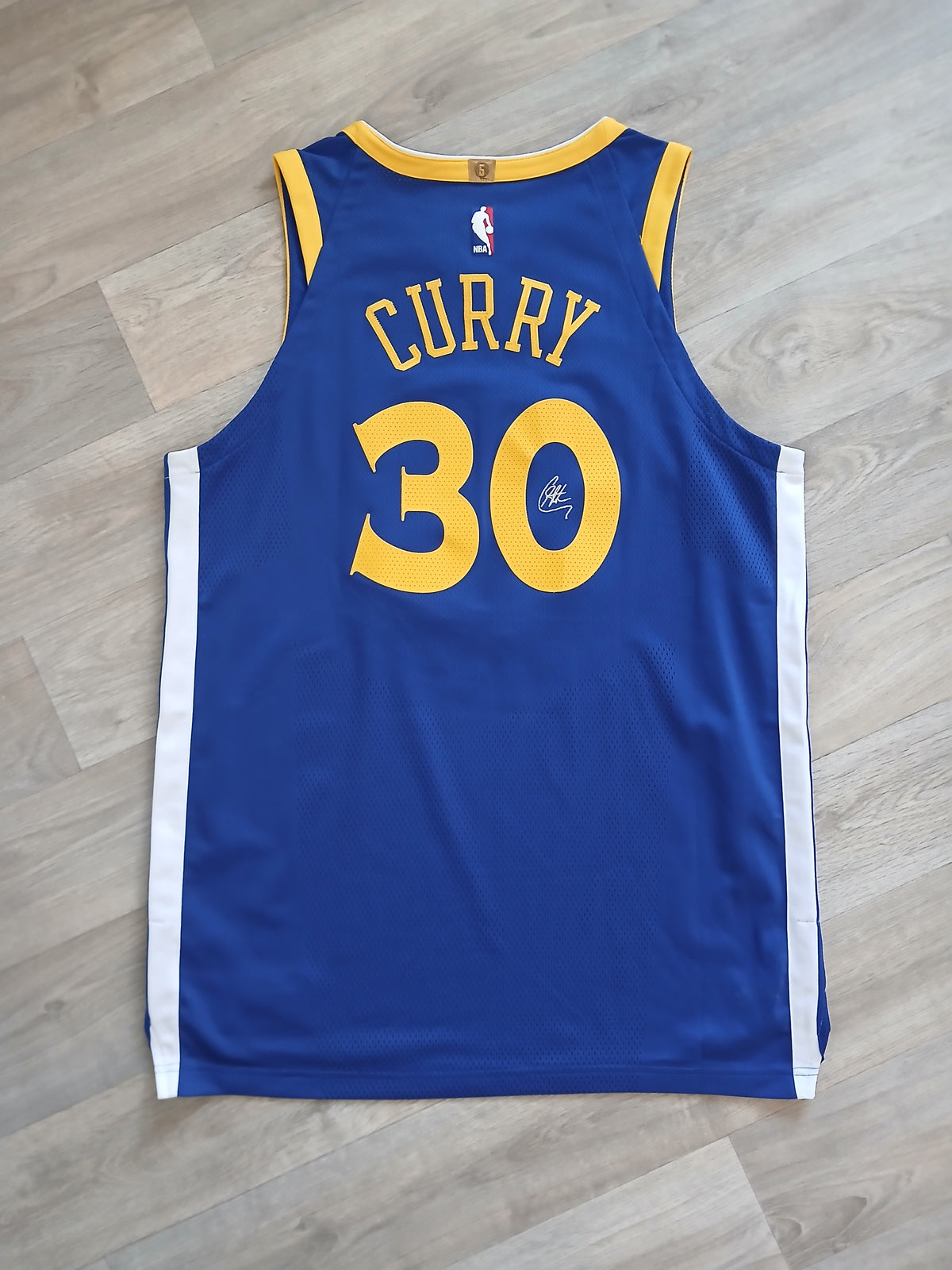 Steph Curry Authentic Golden State Warriors Signature Jersey Size Large
