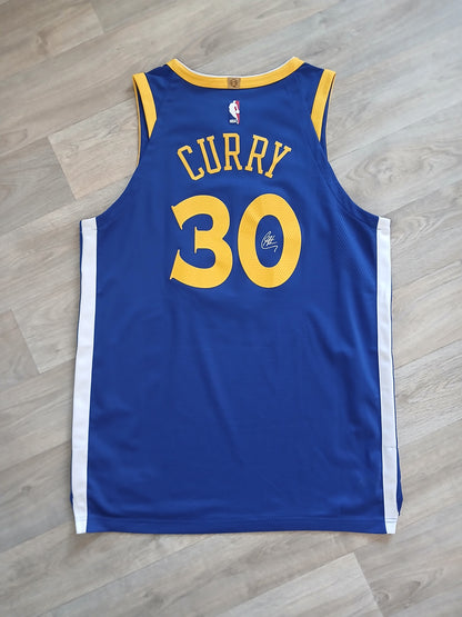 Steph Curry Authentic Golden State Warriors Signature Jersey Size Large