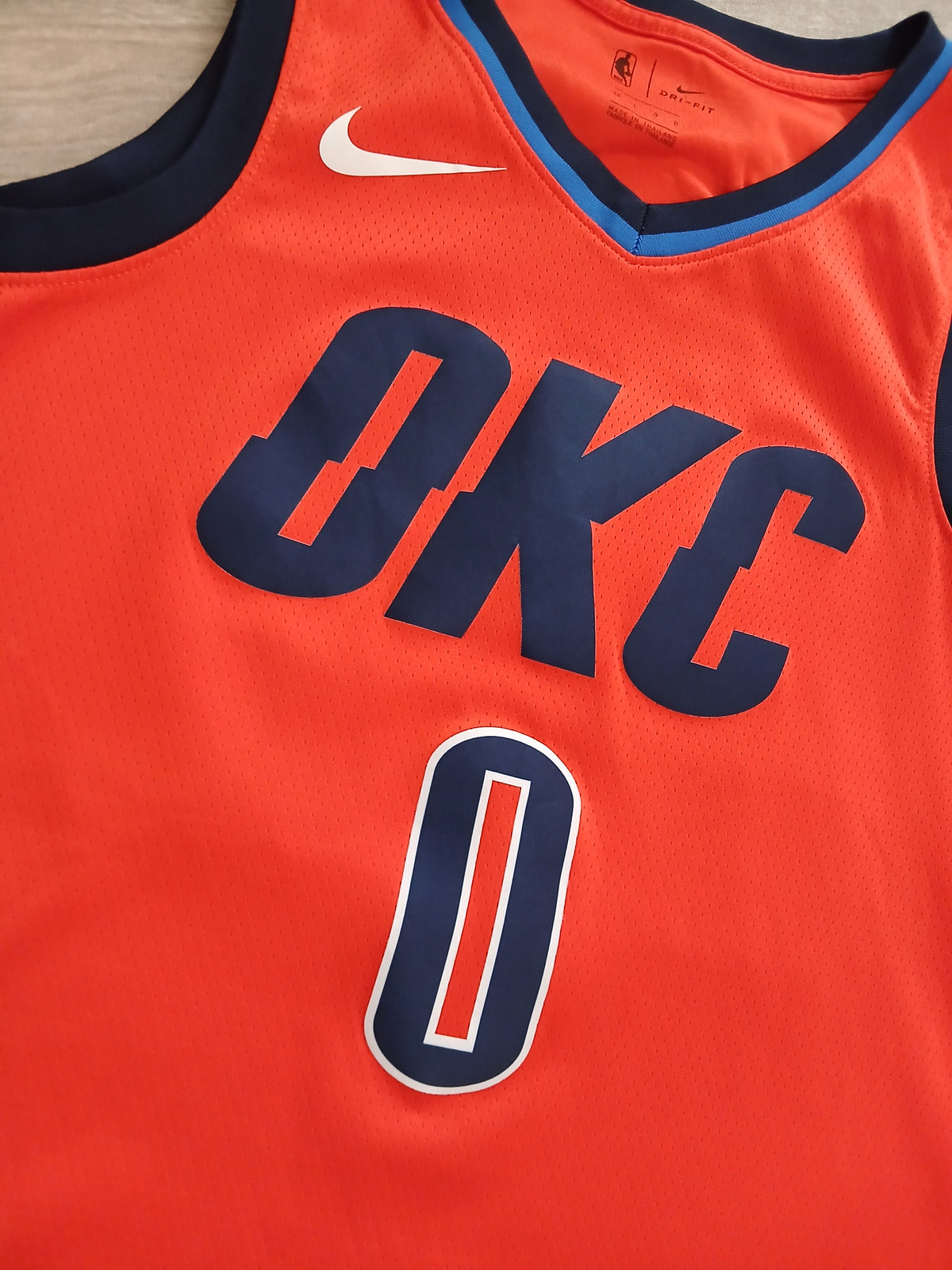 Russell Westbrook Oklahoma City Thunder Jersey Size Large