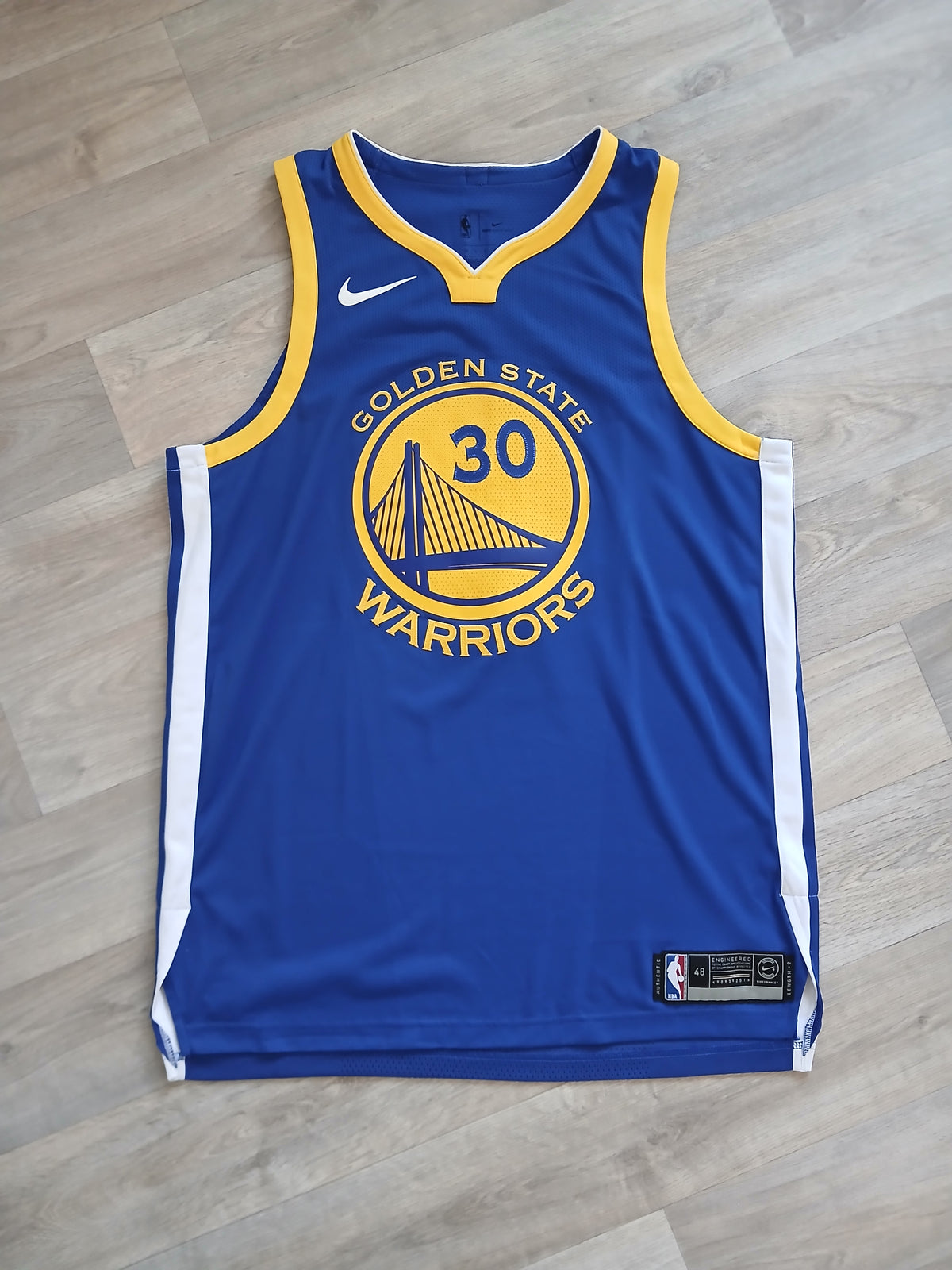Steph Curry Authentic Golden State Warriors Signature Jersey Size Large