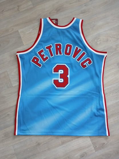 Drazen Petrovic Authentic New Jersey Nets Jersey Size XL