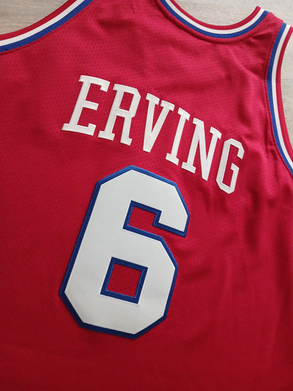 Julius "Dr J" Erving Authentic Philadelphia 76ers Jersey Size 2XL