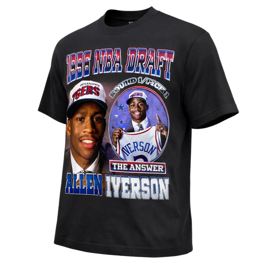 Allen Iverson #1 Draft Pick Grace Court T-Shirt