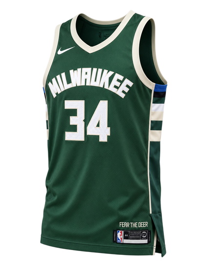 Giannis Antetokounmpo Authentic Milwaukee Bucks Jersey Size Medium