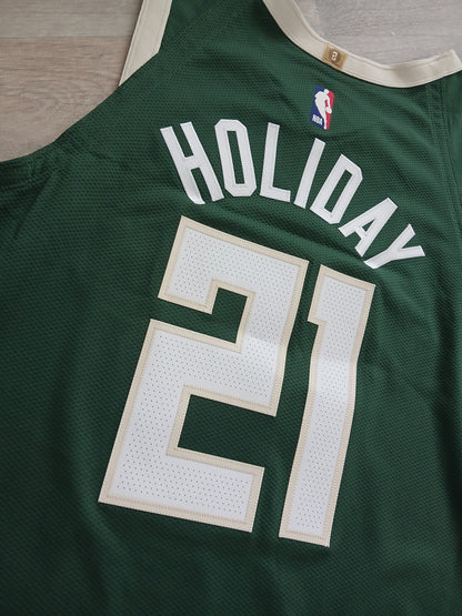Jrue Holiday Authentic Milwaukee Bucks Jersey Size Large