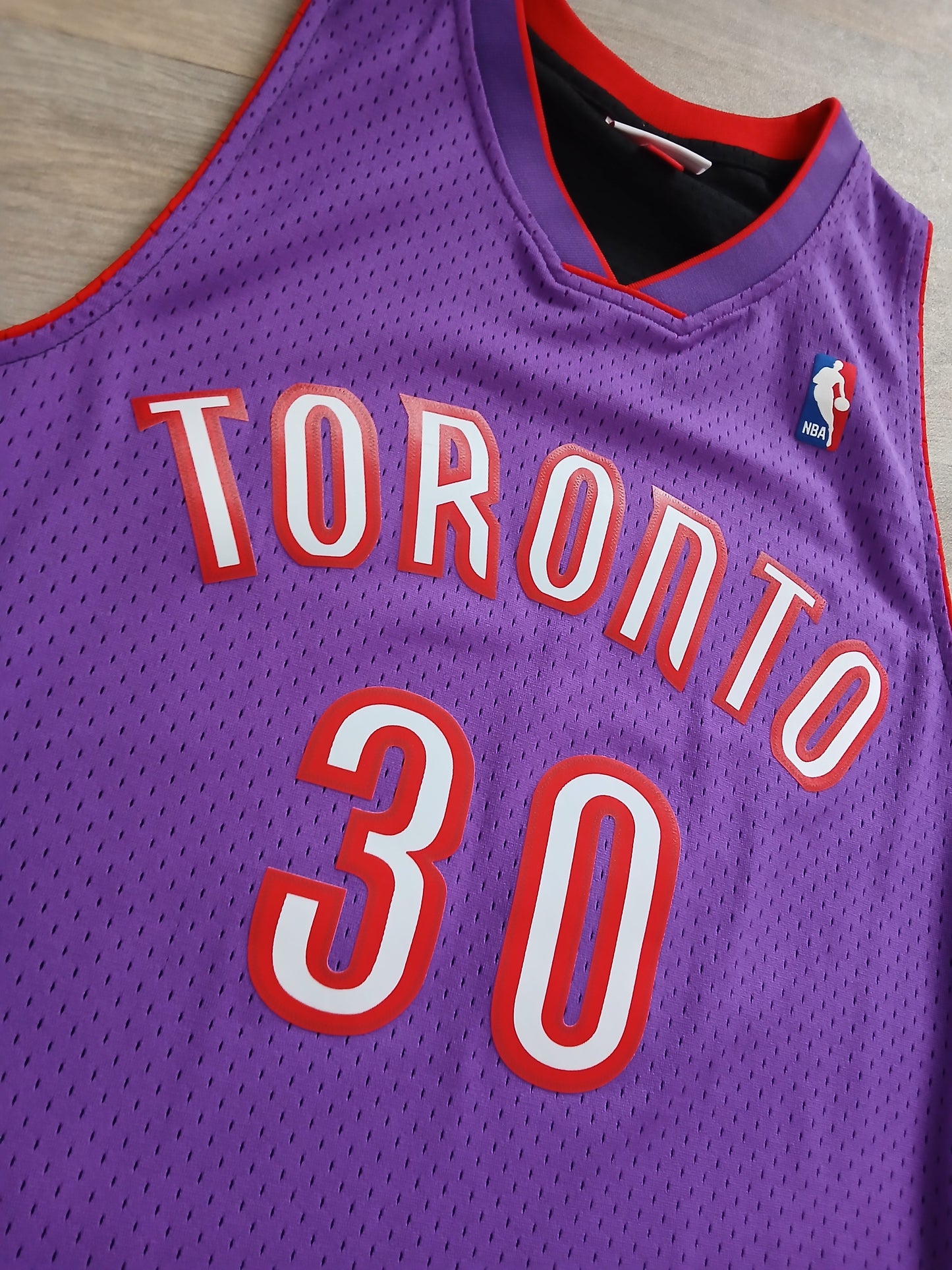 Dell Curry Toronto Raptors Jersey Size Large