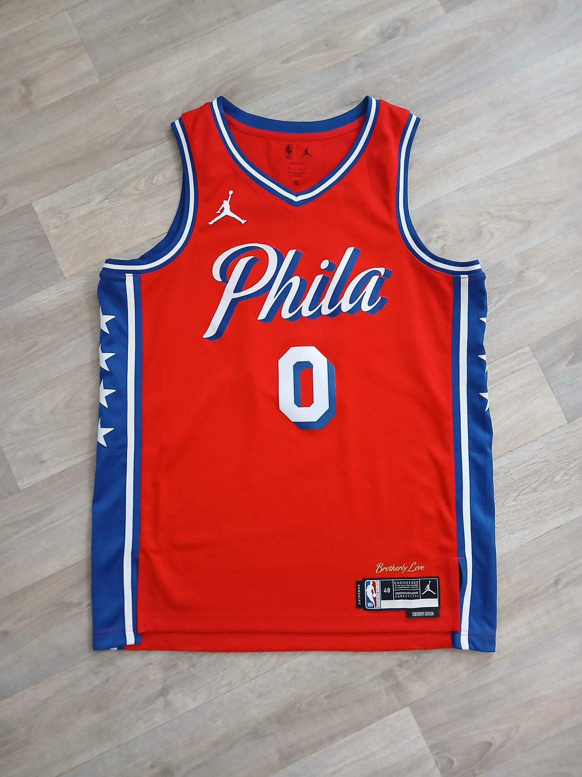 Tyrese Maxey Philadelphia 76ers Jersey Size Large