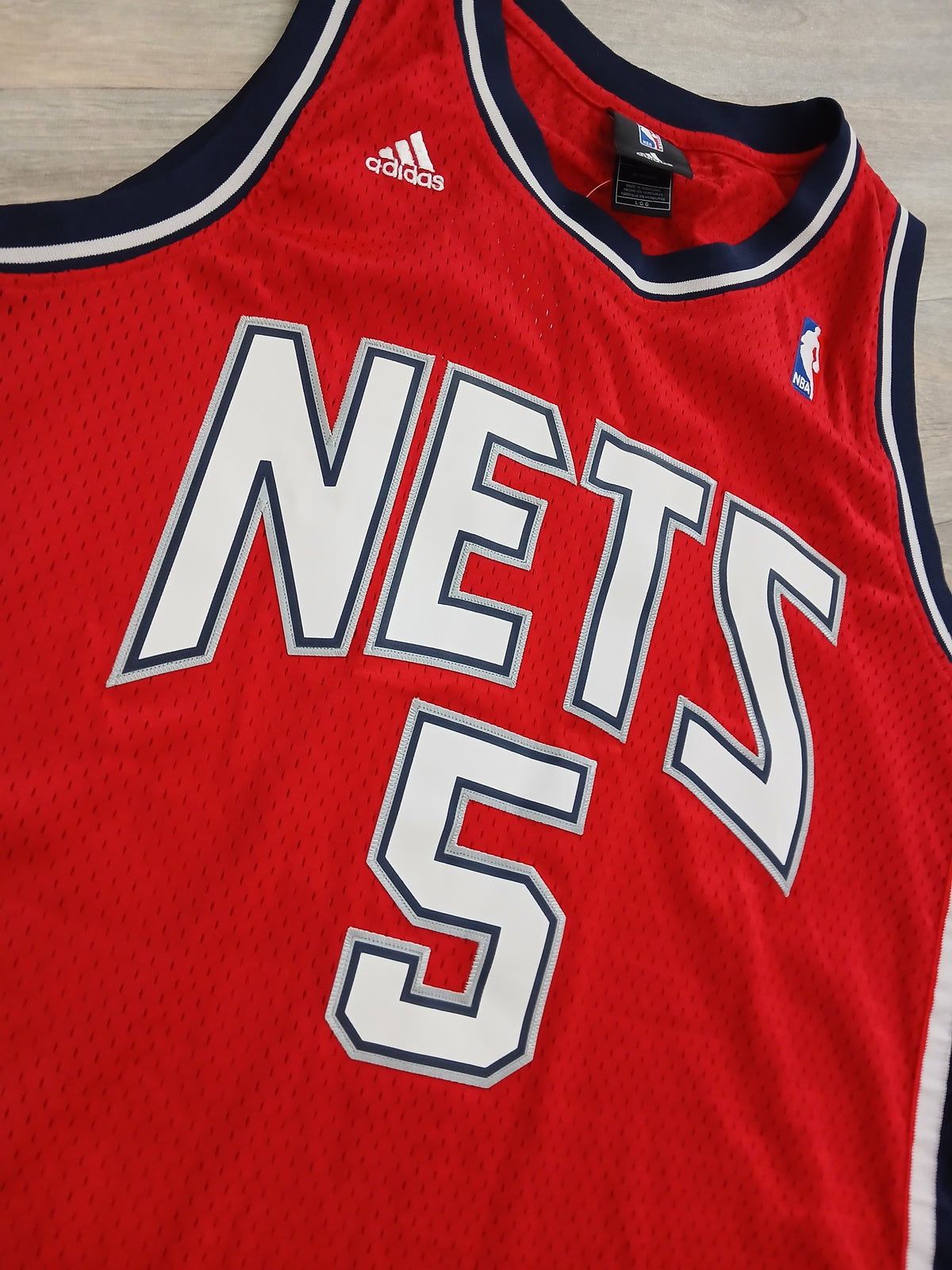 Jason Kidd New Jersey Nets Jersey Size Large