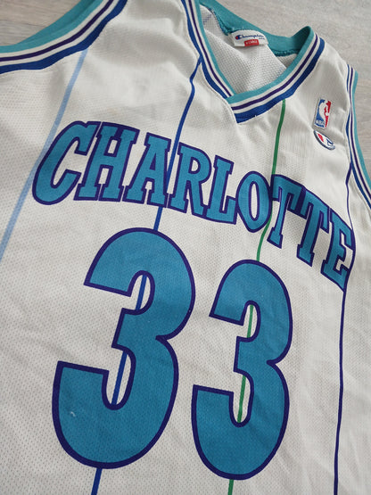 Alonzo Mourning Charlotte Hornets Jersey Size XL