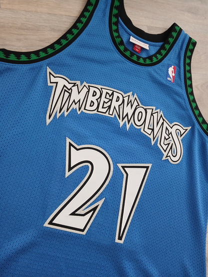 Kevin Garnett Authentic Minnesota Timberwolves Jersey Size Medium