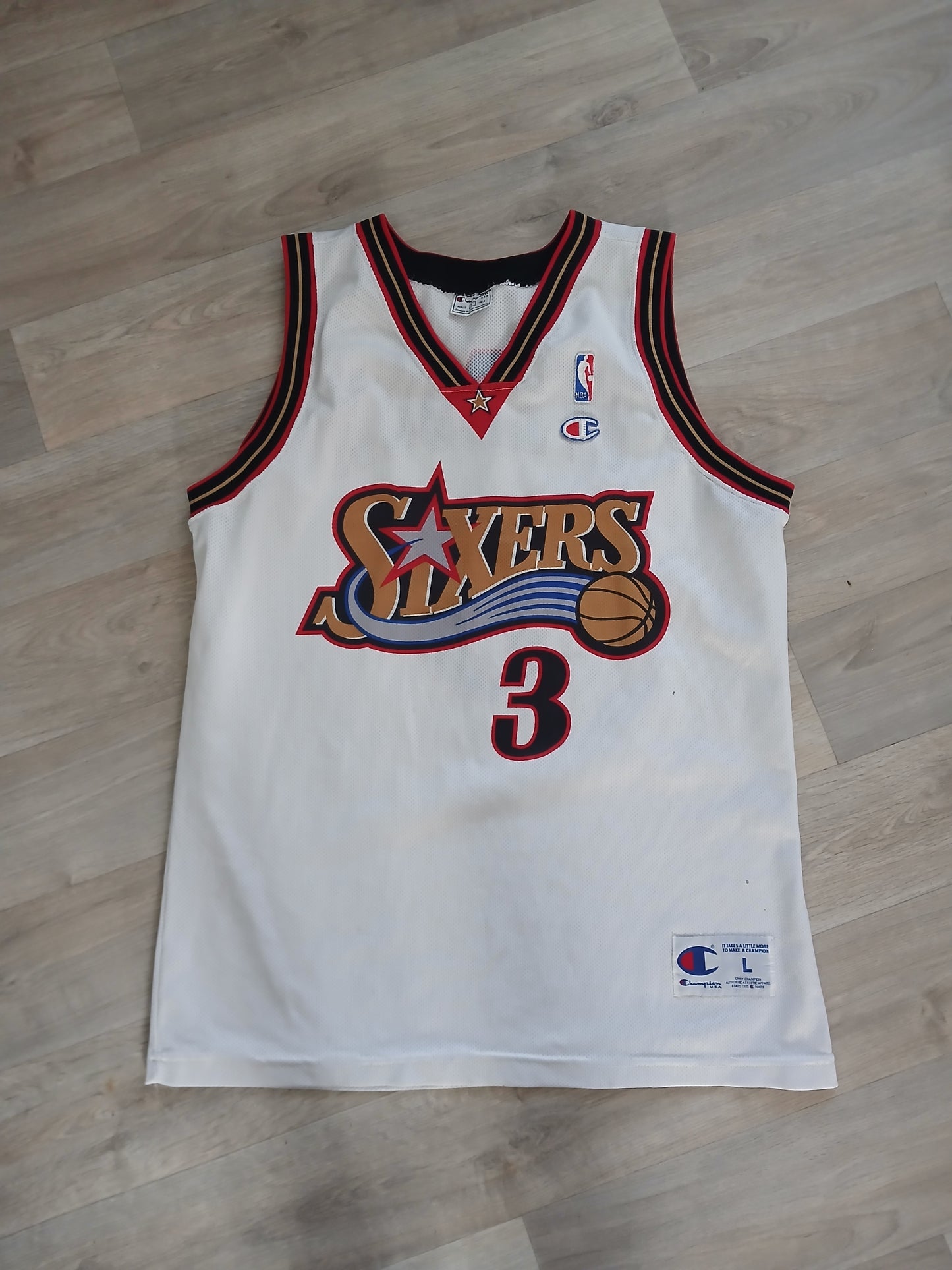 Allen Iverson Philadelphia 76ers Jersey Size Large