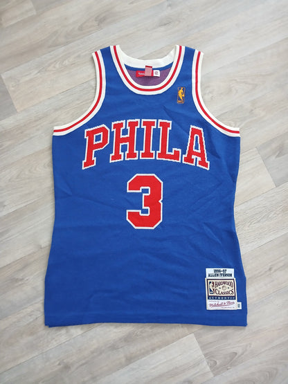 Allen Iverson Authentic CLOT X M&N Philadelphia 76ers Jersey Size Medium