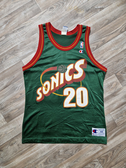 Gary Payton Seattle Supersonics Jersey Size Large