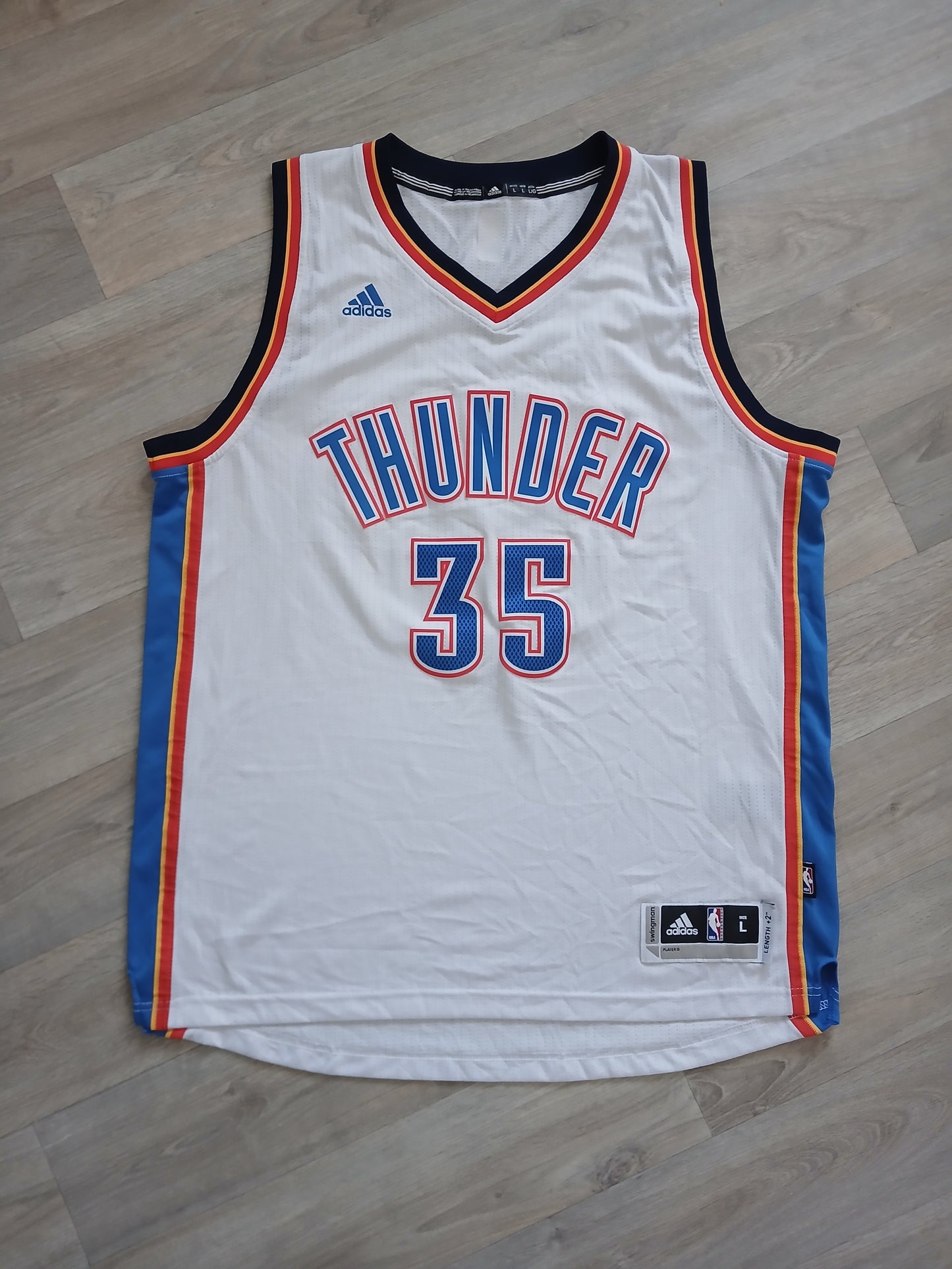 Kevin Durant Oklahoma City Thunder Jersey Size Large