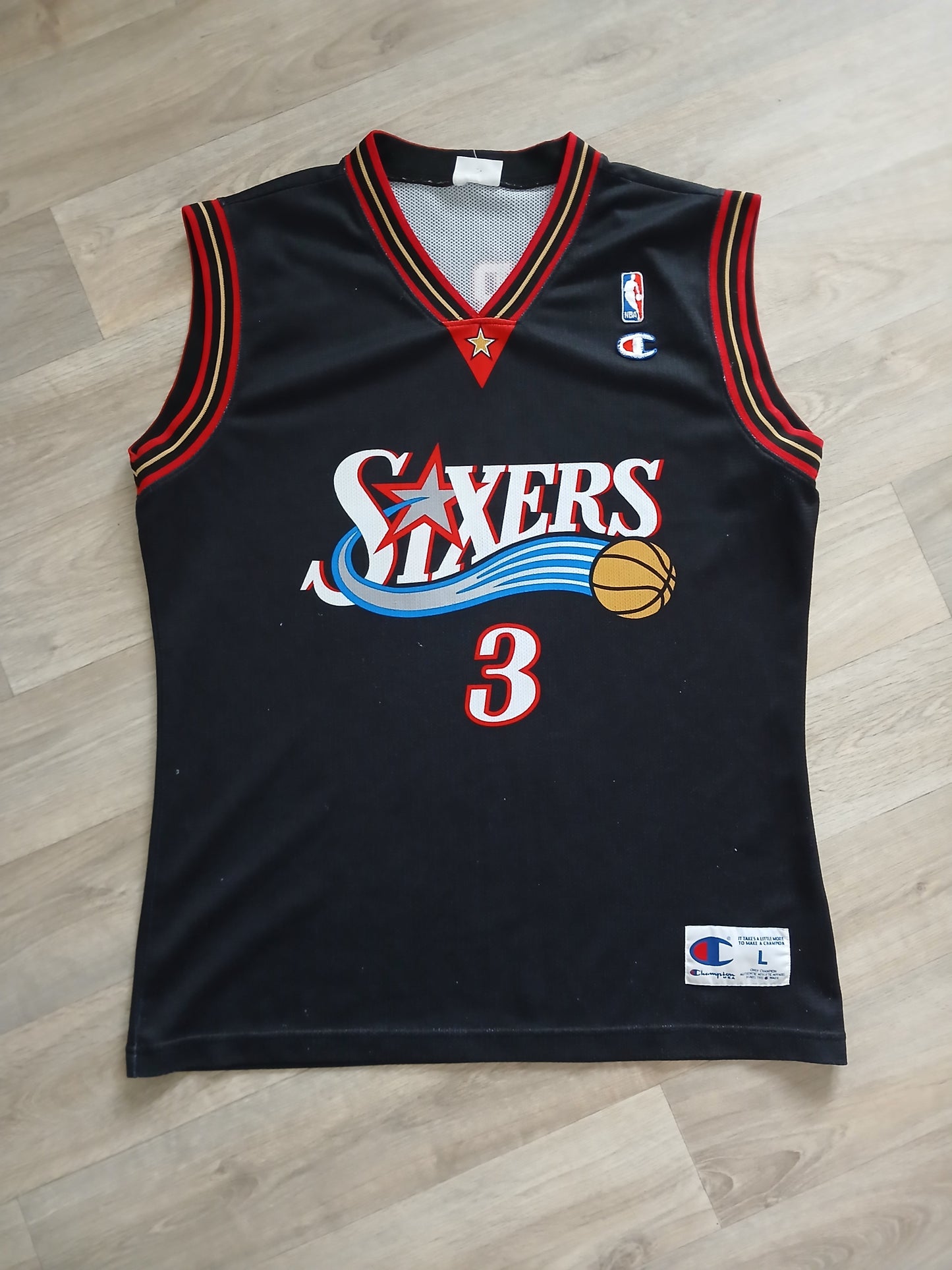 Allen Iverson Philadelphia 76ers Jersey Size Large