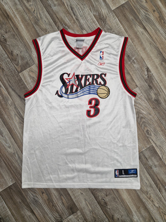 Allen Iverson Philadelphia 76ers Jersey Size Large