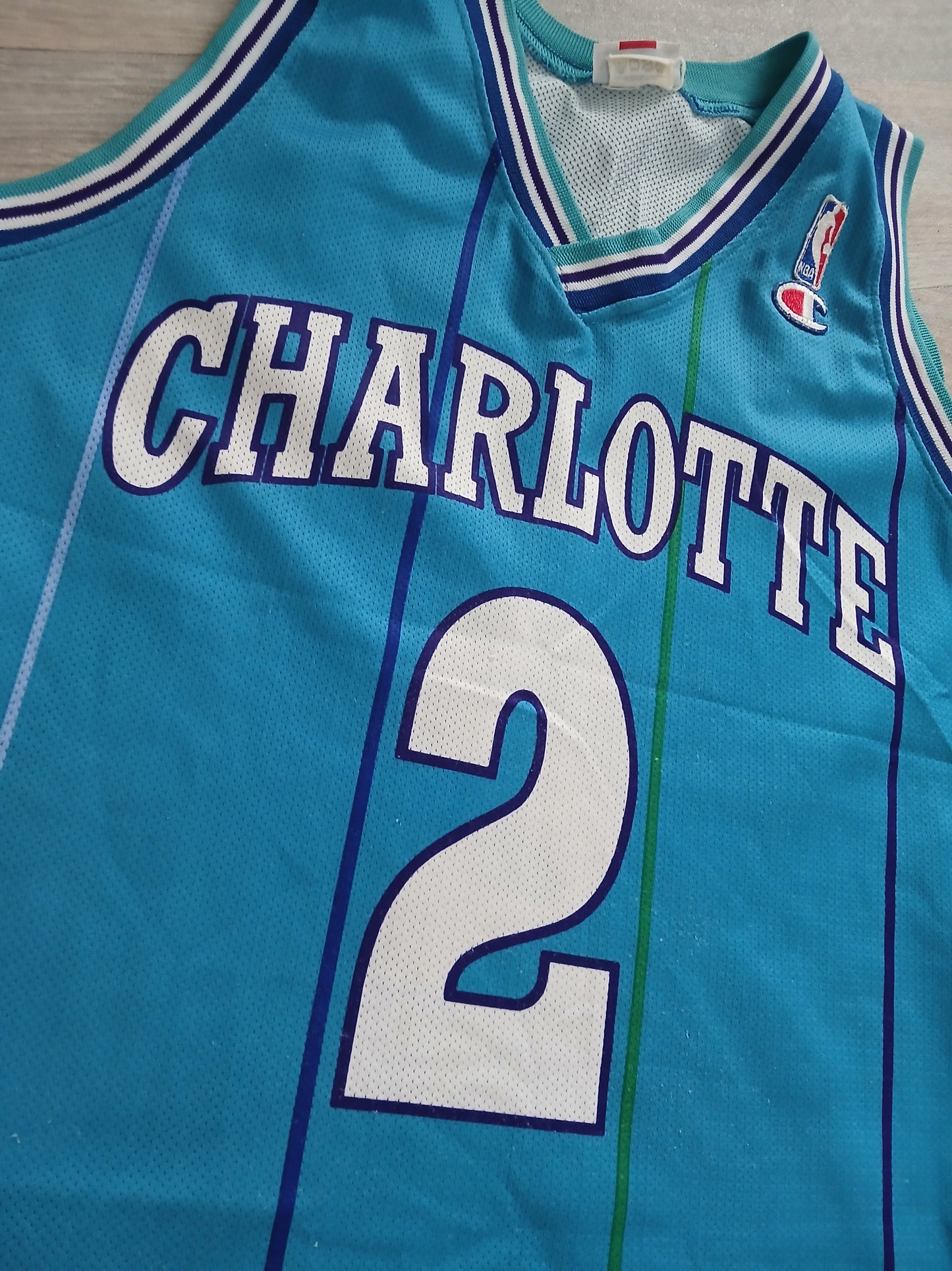 Larry Johnson Charlotte Hornets Jersey Size Large