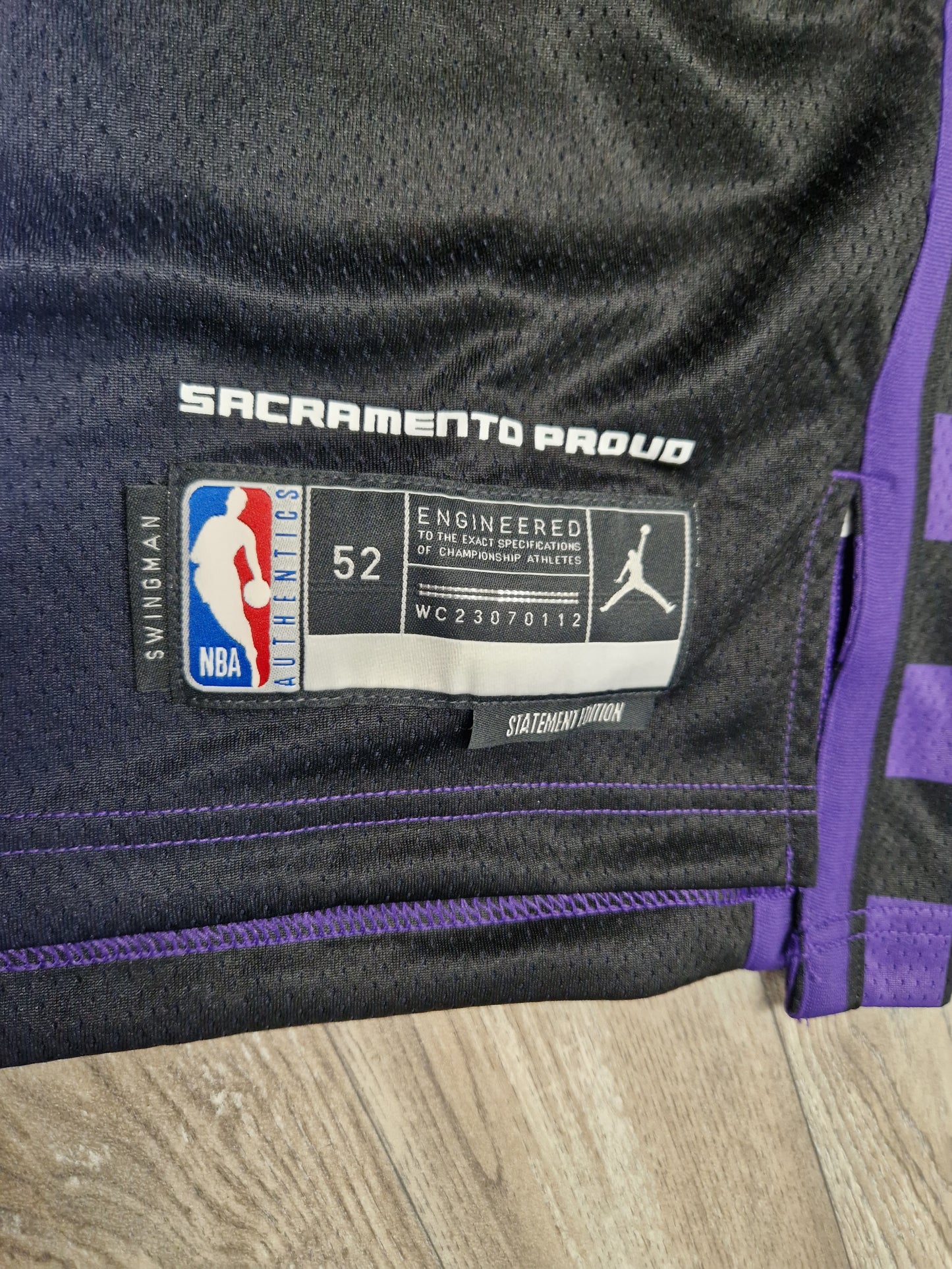 De'Aaron Fox Sacramento Kings Jersey Size XL