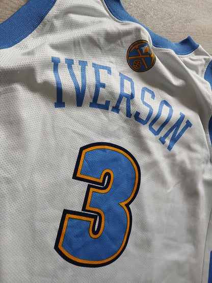 Allen Iverson Denver Nuggets Jersey Size Medium