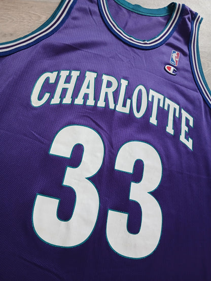 Alonzo Mourning Charlotte Hornets Jersey Size XL