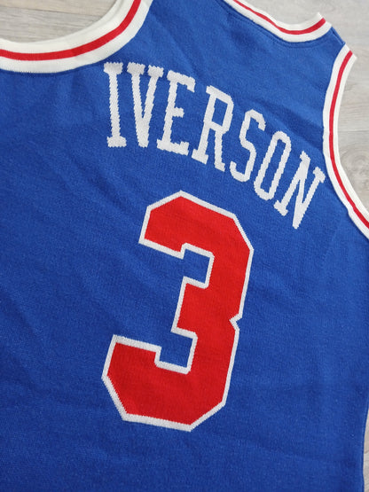 Allen Iverson Authentic CLOT X M&N Philadelphia 76ers Jersey Size Medium